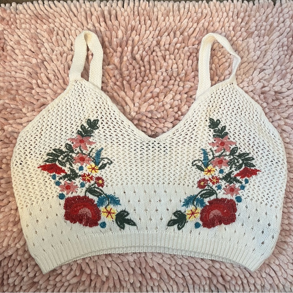 forever 21 crochet bralette